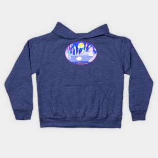 Angel's City in Blue Kids Hoodie